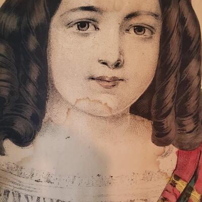 My Highland Girl antique print