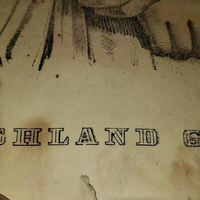 My Highland Girl antique print