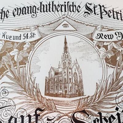 Marriage certificate 1914, New York