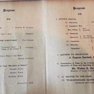 Graduation from Elementary school going into high school 1915 NYC