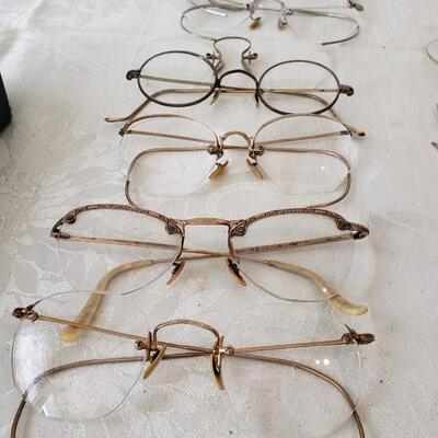 Collection of antique eyeglasses