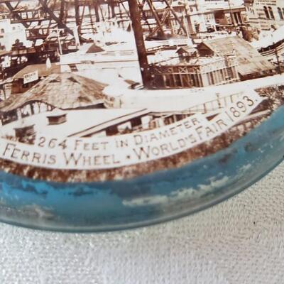 Antique glass paperweights Ferris Wheel World's Fair 1893