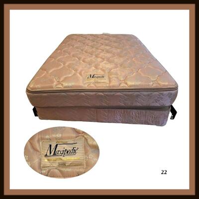 Double "NEW" Simons Maxi Pedi Mattress and Box Spring Set with Metal Frame