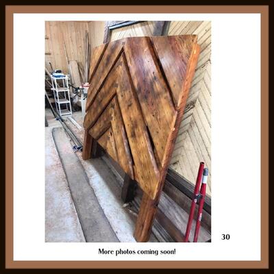 Hand Crafted/ Made Wood Bed with Foam Gel Matress Set.