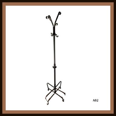 Black Metal Coat Rack /Hat Tree Stand Clothes Organizer