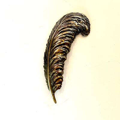 Vintage Feather Brooch