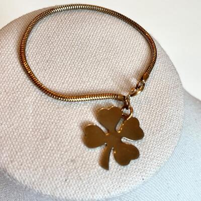 Vintage Four Leaf Clover Bracelet