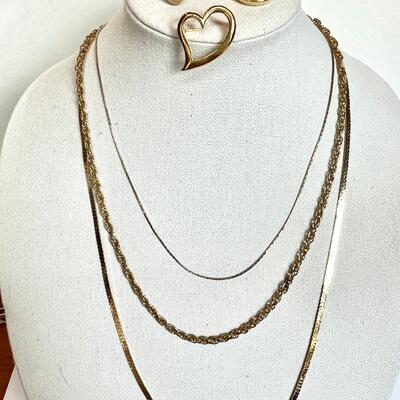 Gold Tone Jewelry Bundle