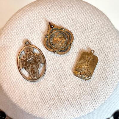 Vintage Rosary & Saint Charms