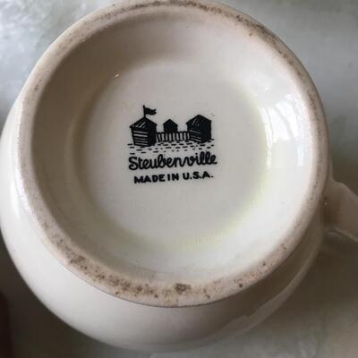 Vintage Steubenville creamer set