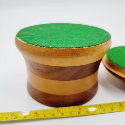 BEAUTIFUL 2 TONED WOOD CONTAINER