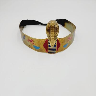 EGYPTIAN METAL DECORATED CROWN