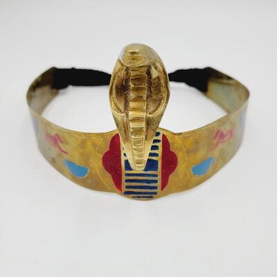 EGYPTIAN METAL DECORATED CROWN