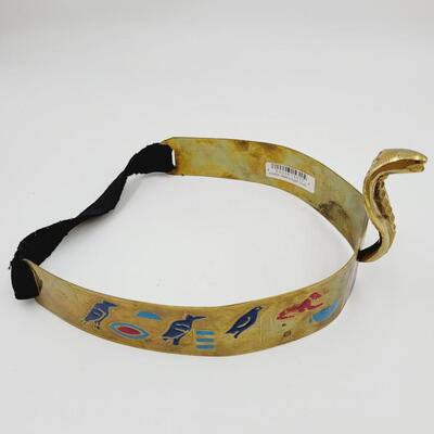 EGYPTIAN METAL DECORATED CROWN