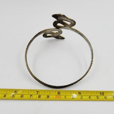 EYGYPTIAN GOLD TONED ARM BRACELET