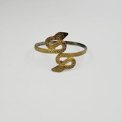 EYGYPTIAN GOLD TONED ARM BRACELET