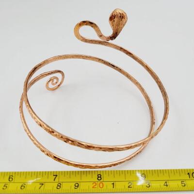 EGYPTIAN ROSE GOLD TONED ARM BRACELET