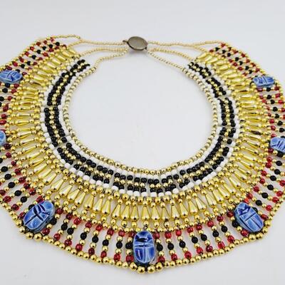 BEAUTIFUL EYGYPTIAN BEADED NECKLACE