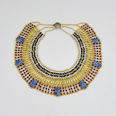BEAUTIFUL EYGYPTIAN BEADED NECKLACE