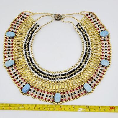 BEAUTIFUL EYGYPTIAN BEADED NECKLACE
