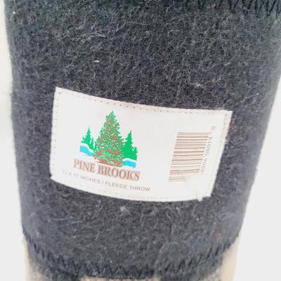 PINE BROOKS FLEECE BLANKET NEW #1