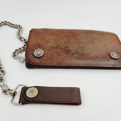 HARLEY DAVIDSON LEATHER & CHAIN WALLET