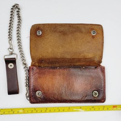 HARLEY DAVIDSON LEATHER & CHAIN WALLET
