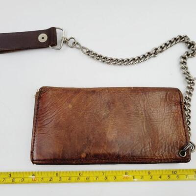 HARLEY DAVIDSON LEATHER & CHAIN WALLET