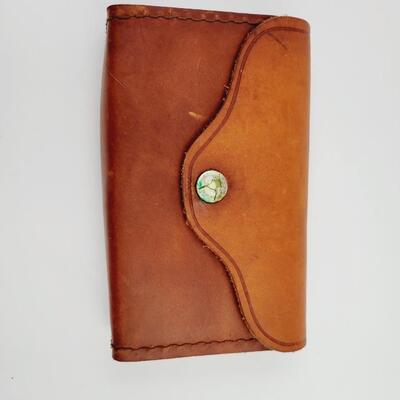 LONGHORN LEATHER BELT POUCH