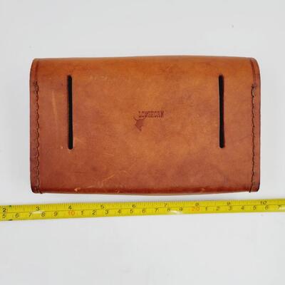 LONGHORN LEATHER BELT POUCH