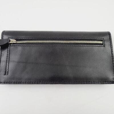 HARLEY DAVIDSON STUDDED LEATHER BLACK WALLET