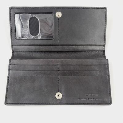 HARLEY DAVIDSON STUDDED LEATHER BLACK WALLET