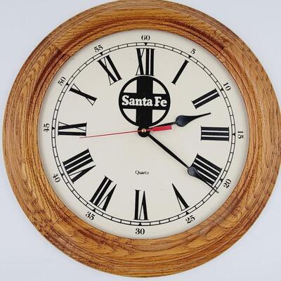 SANTA FE WOODEN FRAME WALL CLOCK