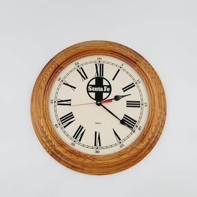 SANTA FE WOODEN FRAME WALL CLOCK