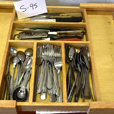 Wooden Tray and Uensils