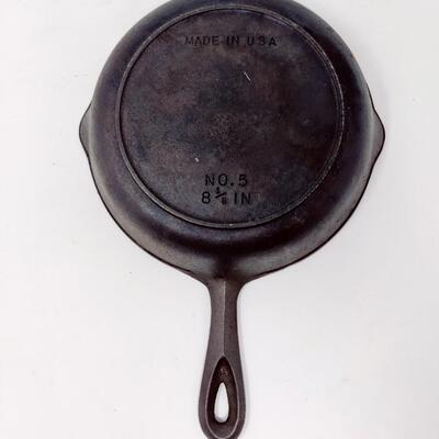 BSR CAST IRON 8 1/8" SKILLET NO. 5 MADE IN USA
