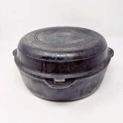 WAGNER WARE SIDNEY CAST IRON HINGED DOUBLE SKILLET