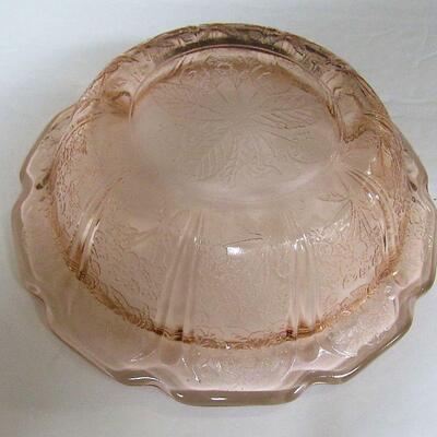 Pink Depression Glass, 6" Cereal Bowl, Cherry Blossom