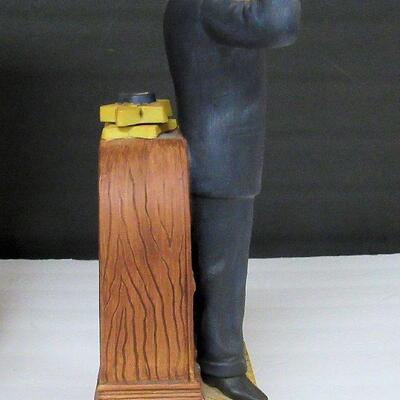 Jimmy Durante Liquor Bottle Music Box, JD McCormick, Limited Edition 4 Year 80 Proof Burbon Whisky