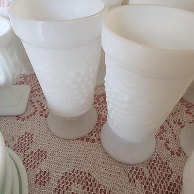 Extremely large lot of Milk glass China