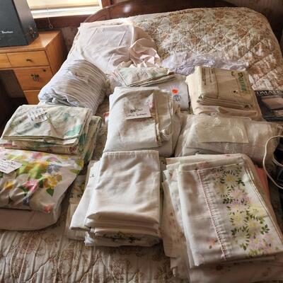 Large lot of Blankets, rags, and sheets