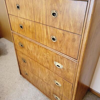 VINTAGE DREXEL BEAUTIFUL PASSAGE TALL BOY DRESSER