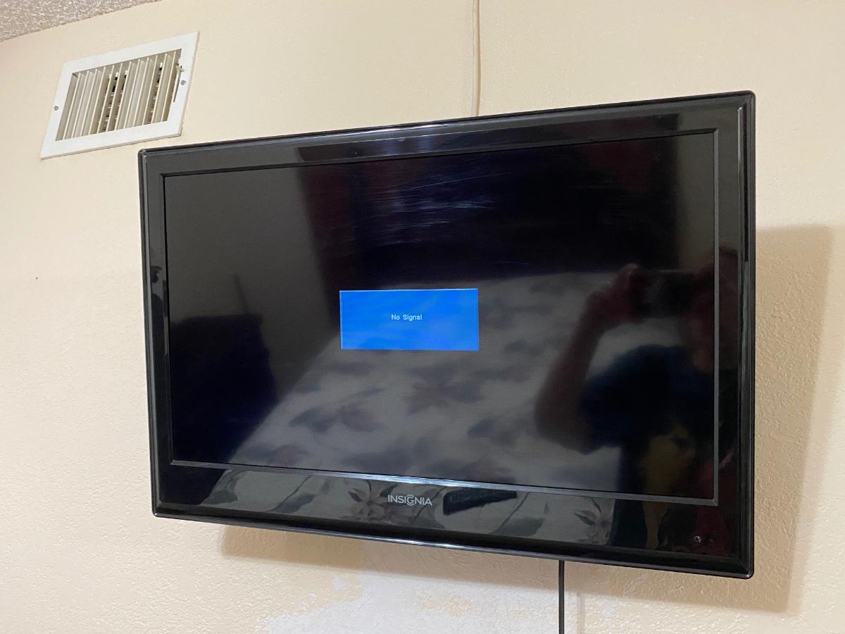 Insignia Flat Screen TV with Wall Mount Model NS24L120A13