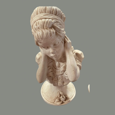 Three Universal Statuary Bust - Girls Covering Ears and Boy Playing Saxophone