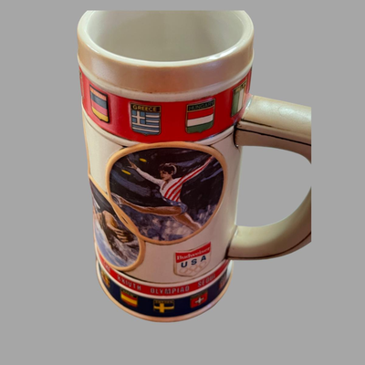 Vintage 1988 Seoul Olympics Commemorative Anheuser-Bush Beer Stein