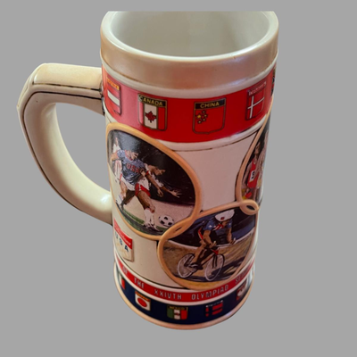 Vintage 1988 Seoul Olympics Commemorative Anheuser-Bush Beer Stein