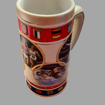 Vintage 1988 Seoul Olympics Commemorative Anheuser-Bush Beer Stein