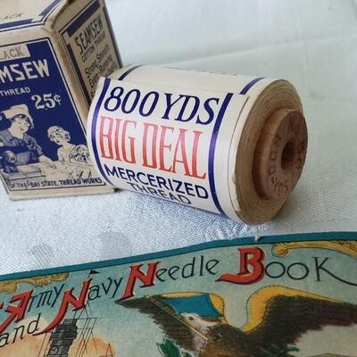 Vintage Sewing advertising and cute packaging