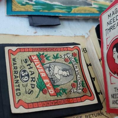 Vintage Sewing advertising and cute packaging