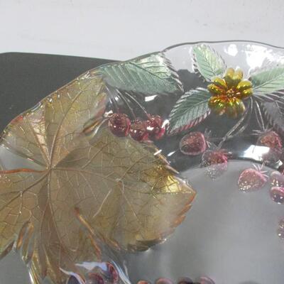 Decorative Glass Fruit Bowl